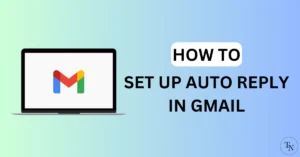how to set up auto reply in gmail
