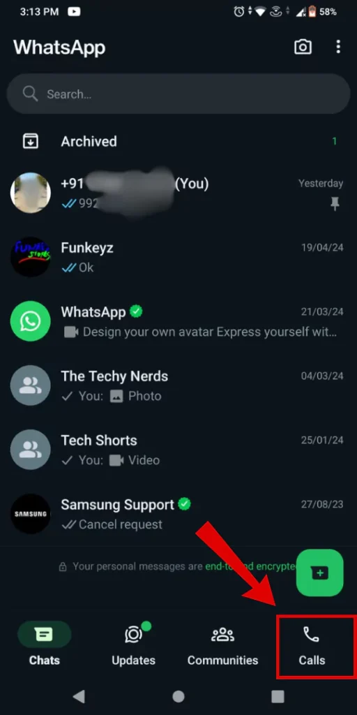 WhatsApp Call Link Feature