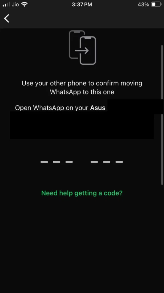 Verify WhatsApp Phone Number and Country Code For iPhone