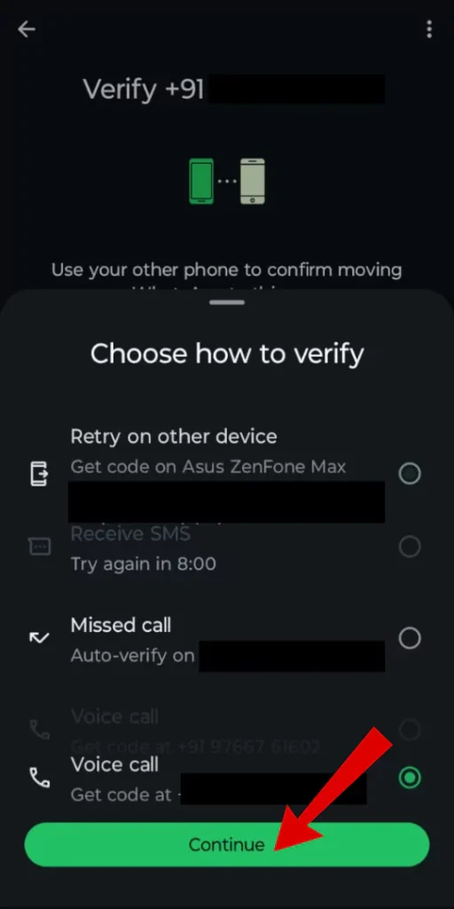 WhatsApp Call Verification