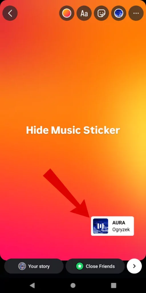 Hide Music Sticker on Instagram