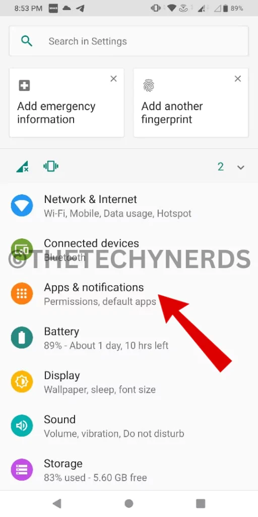 enable Background Data Settings on an Android Device