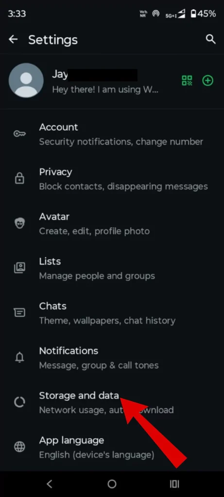 Check Wifi Only Setting On WhatsApp
