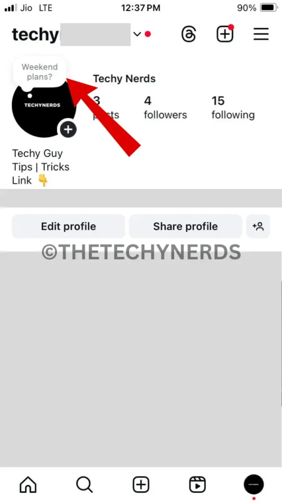 Screenshot of Close Friends list to hide Notes on Instagram